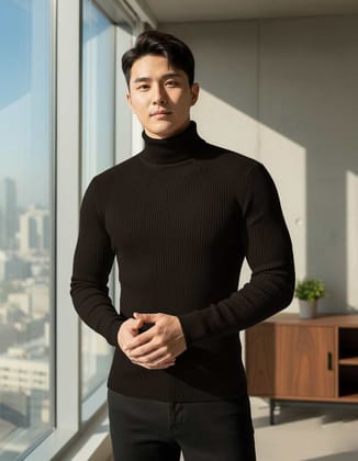 Fashion Point Coffee Highneck for Men