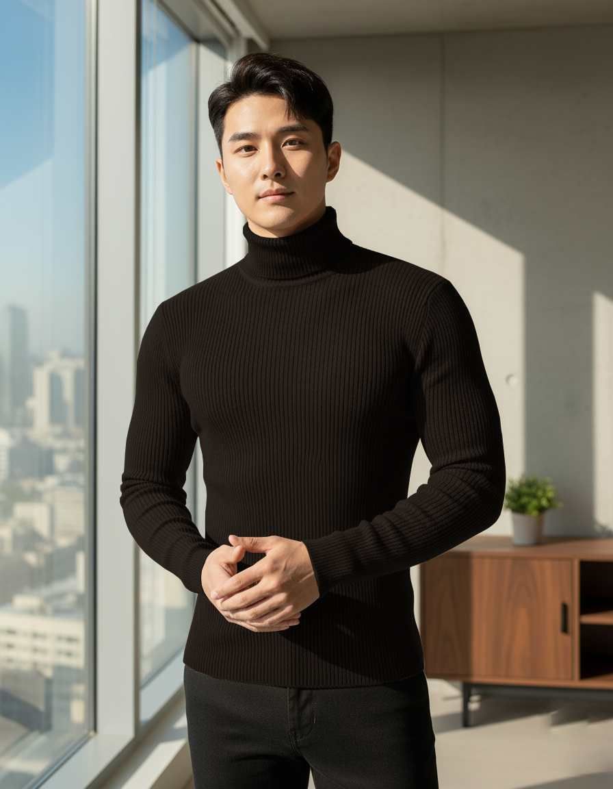 Fashion Point Coffee Highneck for Men