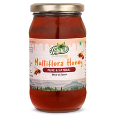 UNT Naturals Multiflora Honey 500g- Raw & Natural Honey- Pure, Unfiltered, Unprocessed Shahad- No Added Sugar- Naturally Contains Enzymes & Antioxidant- Ideal for Cooking, Baking & Daily Use