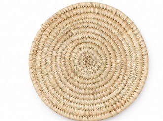 Handwoven Natural Jute Round Trivet