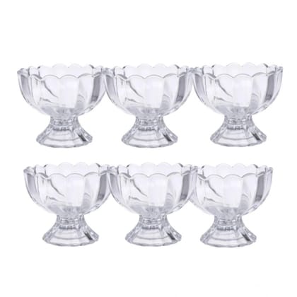Generic Unbreakable Plastic Dessert And Ice Cream Bowls – Set of 6 for Serving Salad, Fruits And More (Color: Assorted )