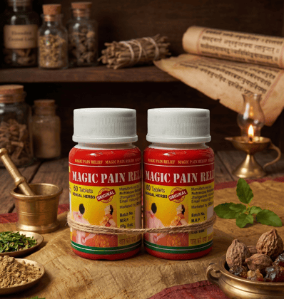Magic Pain Relief Tablet- 60 Tab Pack of 2 