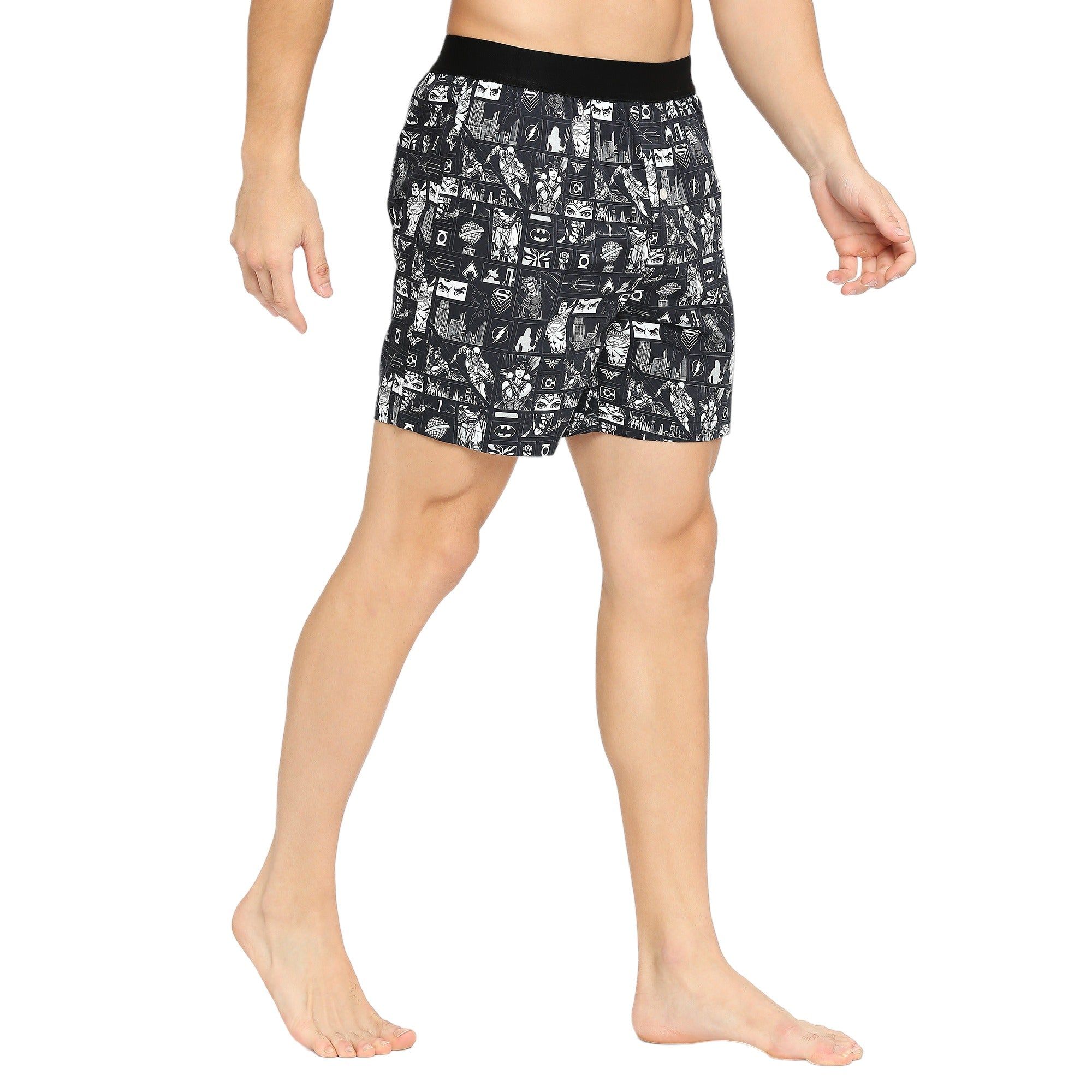 BZ Innerwear Justice League Mens Boxer - Medium