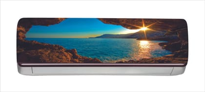 DreamKraft Decorative Beautiful Sun Set with Sea AC Sticker (Multicolor PVC Vinyl, 30cm X 91cm) DreamKraft Decorative Beautiful Sun Set with Sea AC Sticker (Multicolor PVC Vinyl, 30cm X 91cm)