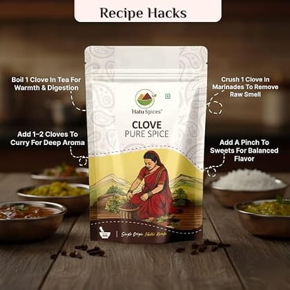 Hatu Spices Clove Pure Spice - Single Origin Idukki Kerala (50g)