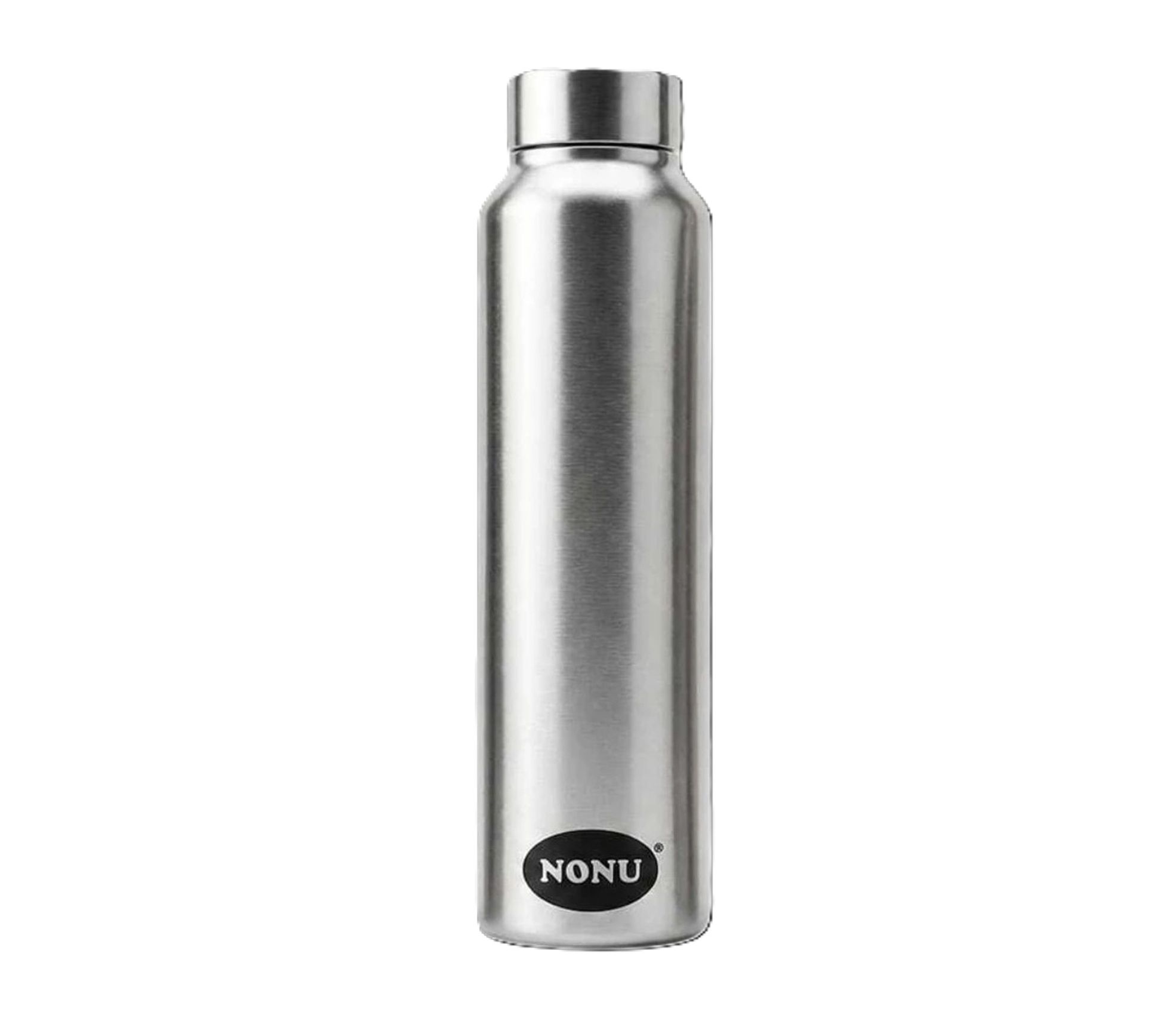 NONU Glacier 1000ml Stainless Steel Water Bottle (Single Wall, Pack of 1)