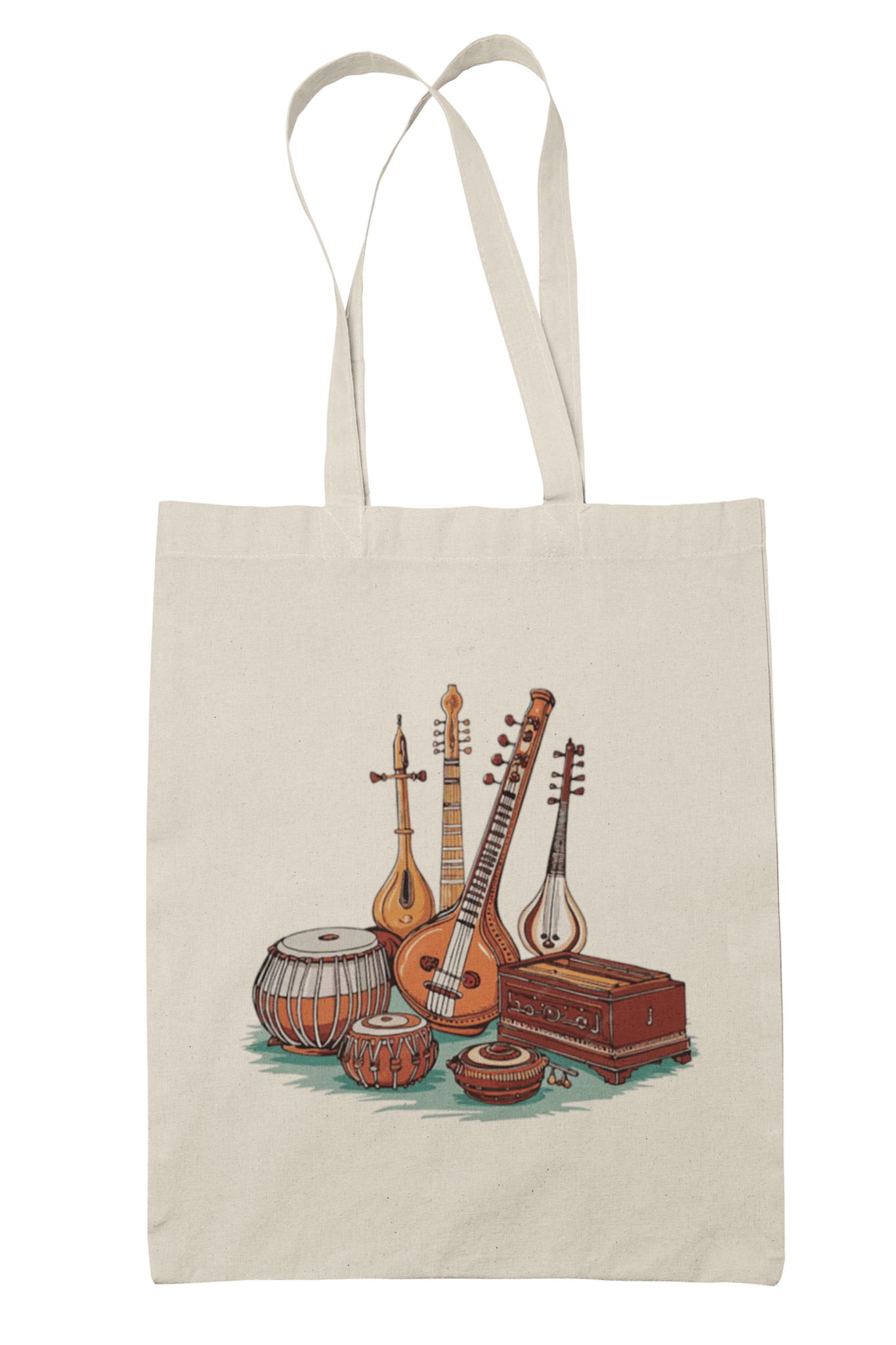 Prakrut India Canvas Tote Bag - Stylish Eco-Friendly Shoulder Bag with Top Zipper, Inner Pocket, for College & Daily Use,for Women & Girls