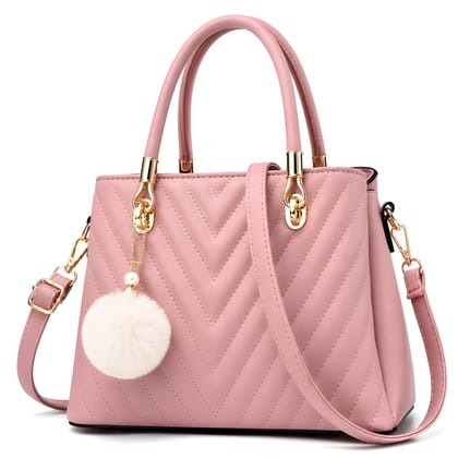 Fashionable Ladies Faux Leather Hand Bag | Women Shoulder Purse for Office & Shopping