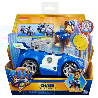 Paw Patrol, Chaseâ's Deluxe Movie Transforming Toy Car For Kids 3 Years and Above