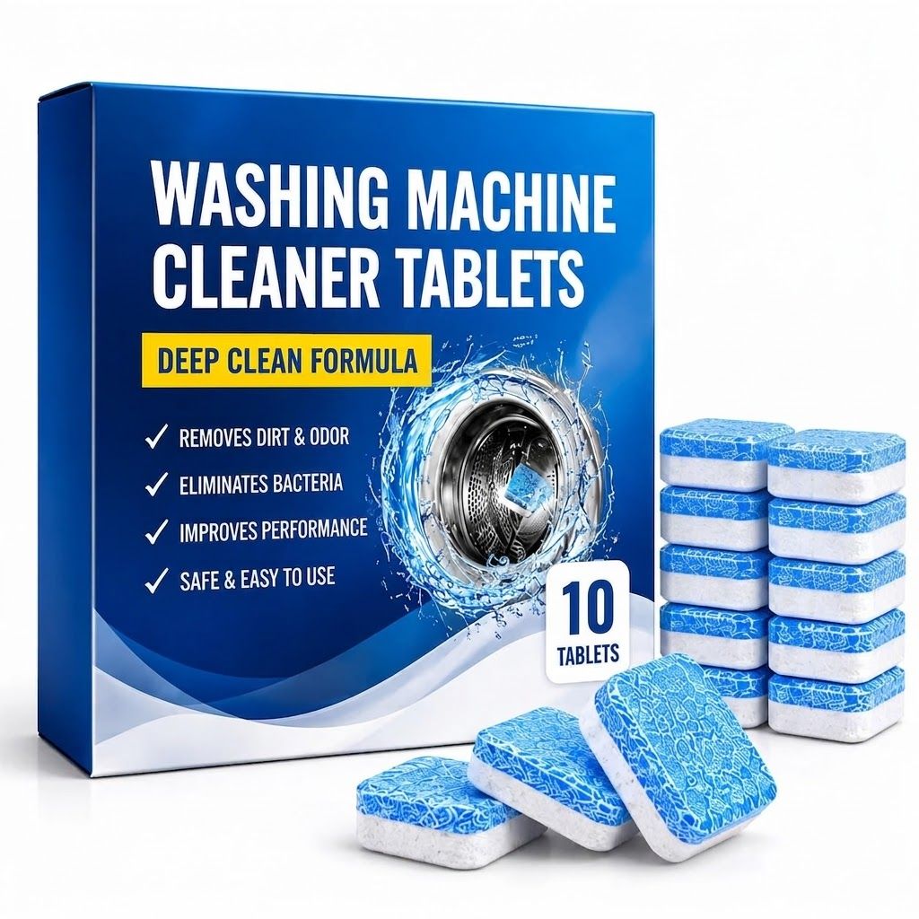 Washing Machine Cleaner & Descaling Tablets (Pack of 10)
