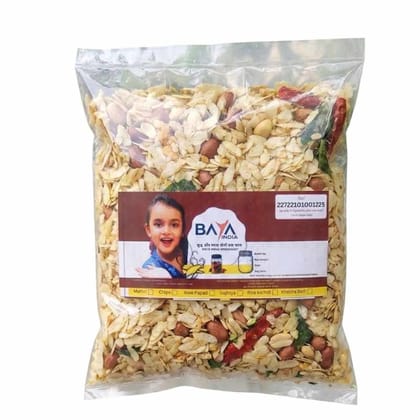 Homemade Roasted Poha Chivda | Crispy Traditional Namkeen Mixture Made with Premium Peanut Oil, No Preservatives & 100% Natural Organic Ingredients | BAYA INDIA |Indian Snack for Chai Time (400g) Homemade Roasted Poha Chivda | Crispy Traditional Namkeen Mixture Made with Premium Peanut Oil, No Preservatives & 100% Natural Organic Ingredients | BAYA INDIA |Indian Snack for Chai Time (400g)
