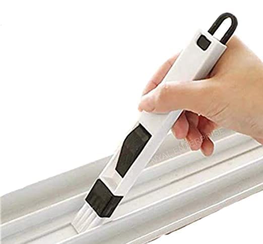 DEALZONE 2-in-1 Window Groove & Keyboard Crevice Cleaning Brush   