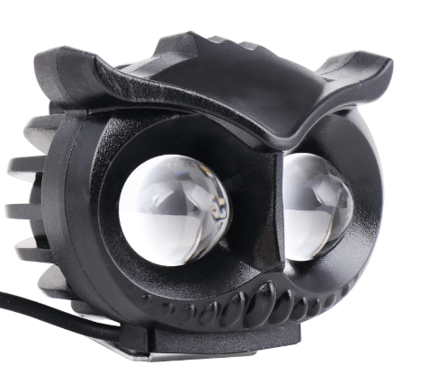Owl Shape 20W LED Fog Light High Brightness 2LED  Headlamp LED Auxiliary Light for Bikes, Motorcycles & Cars (1Pc,White)