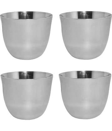 A & H ENTERPRISES - Sabzi Bowl /Katori Heavy Guage Stainless Steel Cereal Bowl 300 mL ( Set of 4 )