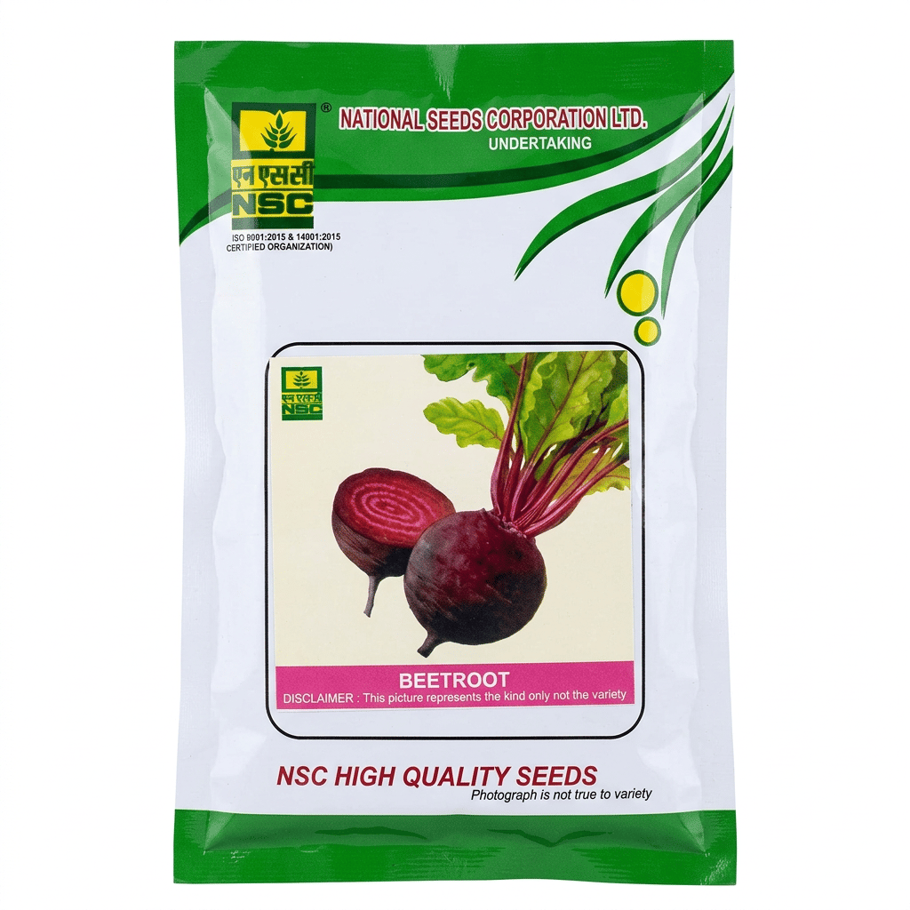 NSC Beetroot, Detroit Dark Red (DDR) Variety, 100 gram Truthfully Labelled Seed Pouch
