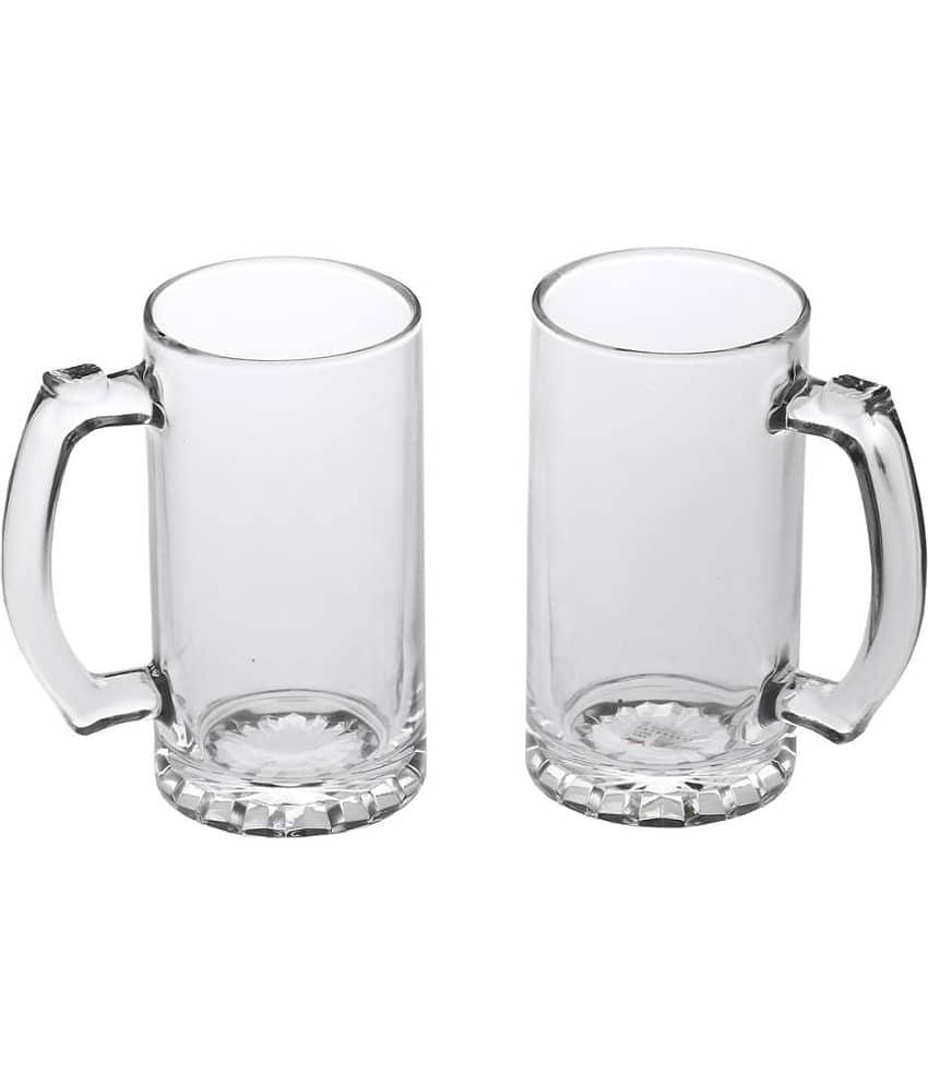 Afast Beer Mug Glasses Set,  500 ML - (Pack Of 2)