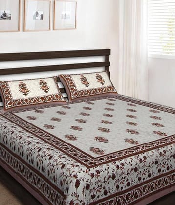 Uniqchoice Cotton King Bedsheet ( Multi )