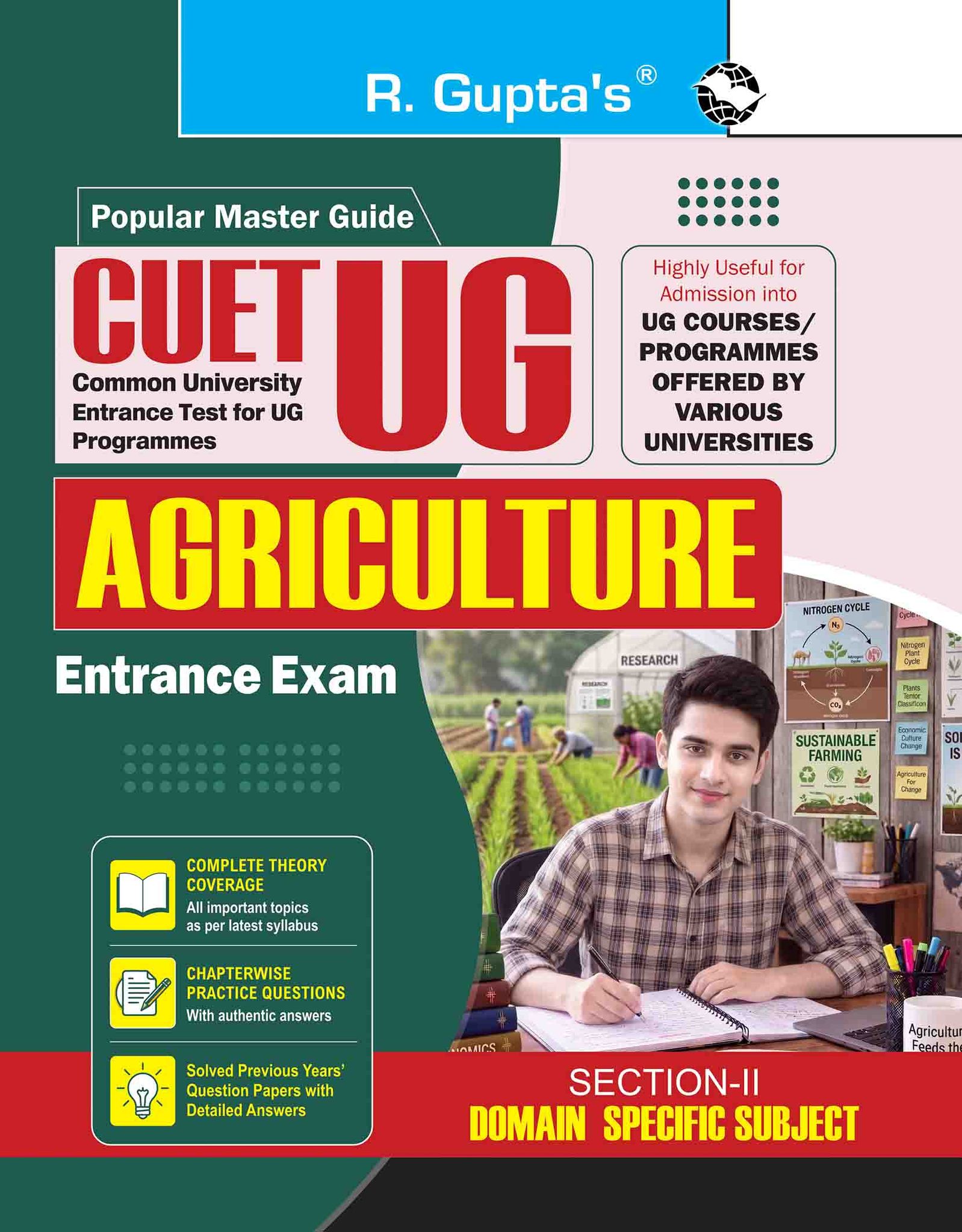 CUET-UG: AGRICULTURE (Section-II: Domain Specific Subject) Entrance Test Guide (R-2464)
