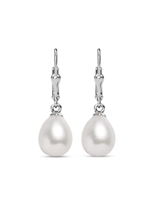 Ornate Jewels 10mm Real Pearl Drop Earrings