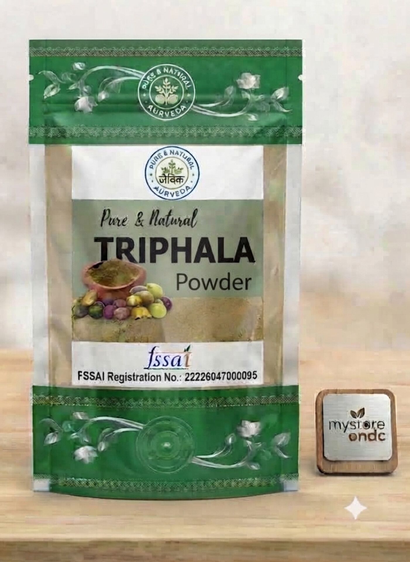 Shushraj Jaivik Triphala Powder - 100% Pure & Natural Herbal Powder for Daily Wellness