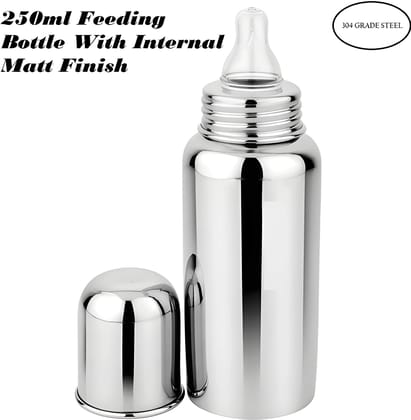 Heavy Duty Stainless Steel Baby Milk Feeding Bottle | Reusable Baby Feeding Bottle for Infants | Durable & Easy-to-Clean Milk Bottle for Baby Feeding (Original)