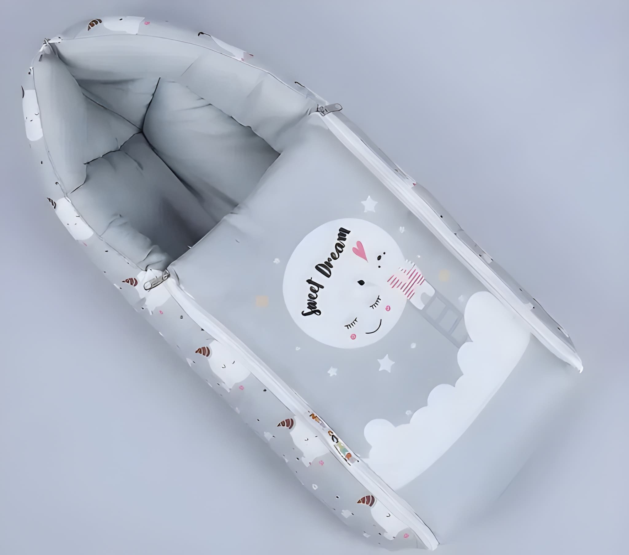 WUGO 3-in-1 Baby Sleeping Bag & Carry Nest | Soft Cotton Baby Bedding for Newborns & Infants | Portable Baby Carry Nest, Sleeping Bed & Co-Sleeping Nest | Unisex Baby Bed (Original)