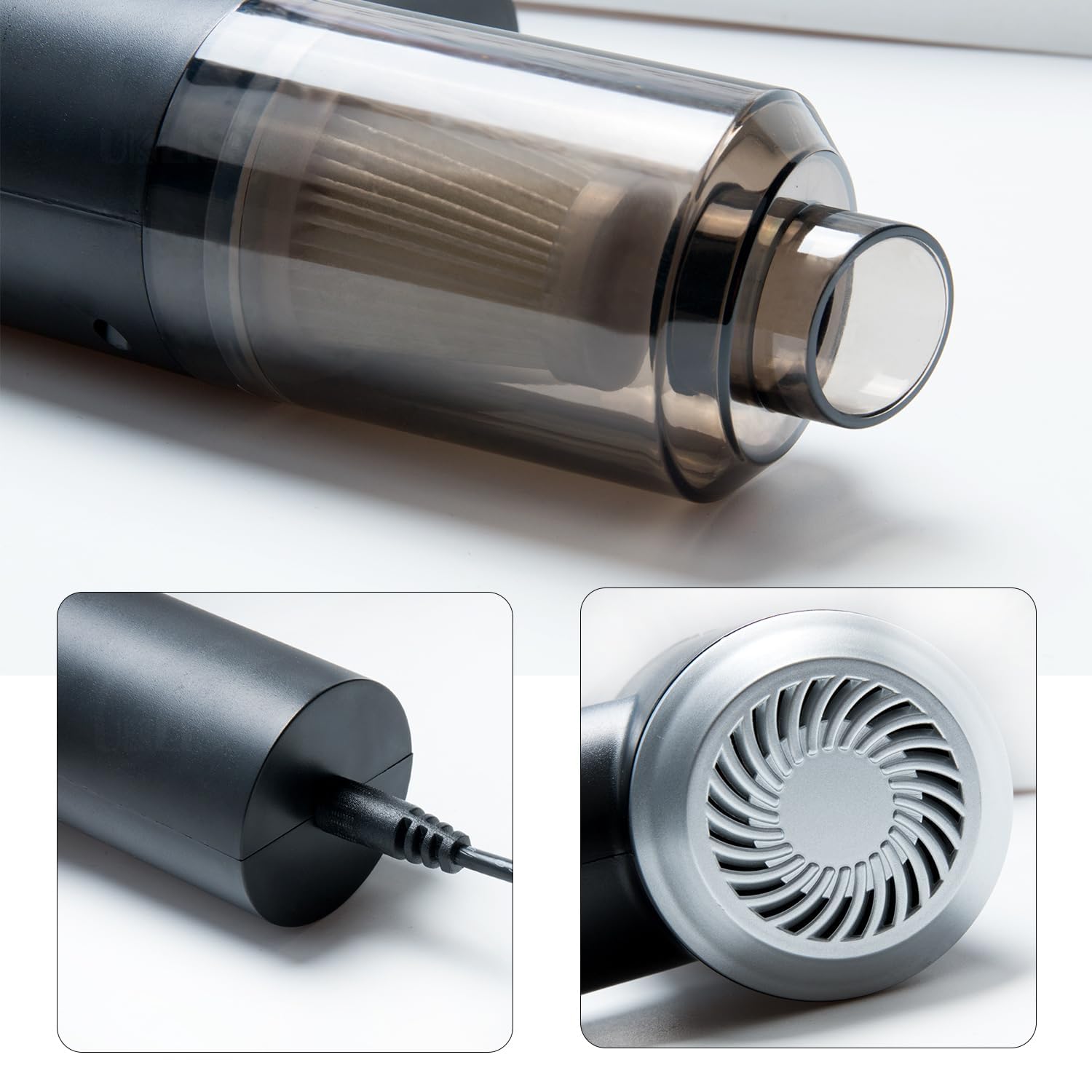 Portable Handheld Vacuum Cleaner | Mini Cordless USB Rechargeable Vacuum Cleaner for Car, Home & Office