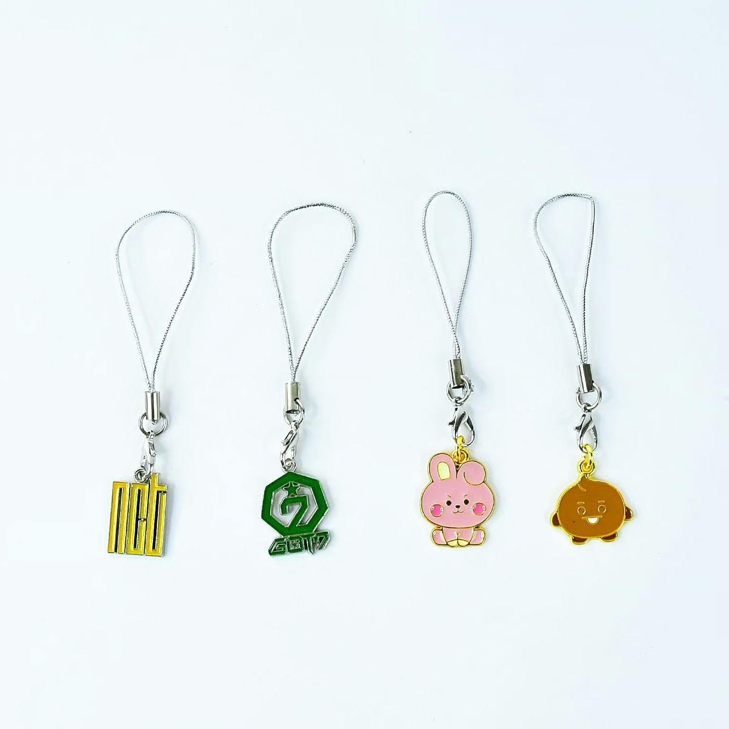 Cartoon Metal Mobile Straps and Keychains (1 Pc & mix Design)