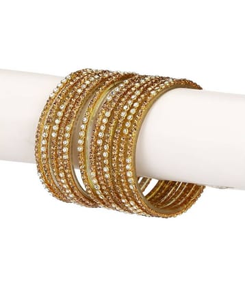 AFAST Designer Colorful Collection Purple 12 Fashion Bangle Set Ornamented With Exclusive Beads-GD1