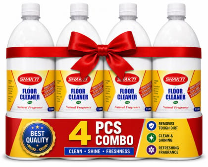 SHAKTI Floor Cleaner Phenyle 1 Ltr - 4 Pcs Combo