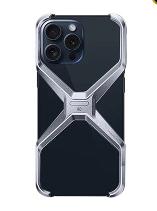 Bingo - Armored Detachable Shockproof Aluminium iPhone Case - Silver iPhone 15 PRO Bingo - Armored Detachable Shockproof Aluminium iPhone Case - Silver iPhone 15 PRO