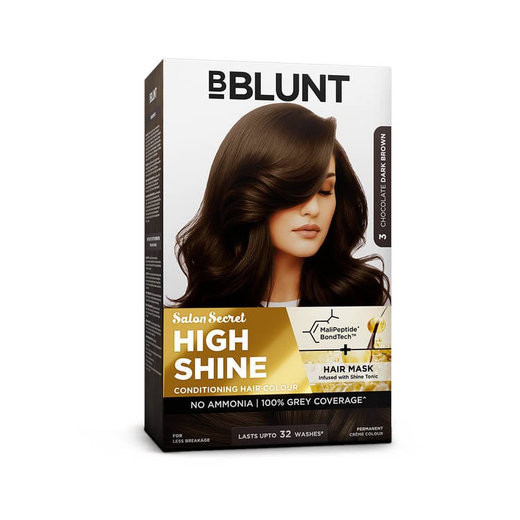 BBlunt Salon Secret High Shine Conditioning Hair Colour - Chocolate Dark Brown (130g)
