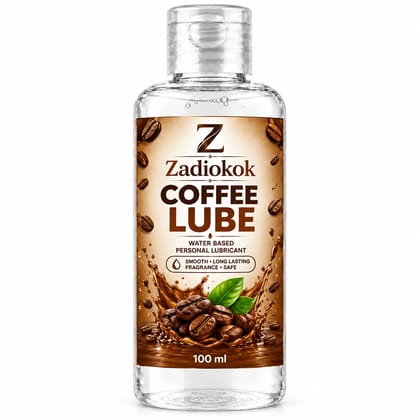 Zadiokok Coffee Flavour Water Based Personal Lubricant Gel | Smooth & Long Lasting Lube | 100 ml (Pack of 1)