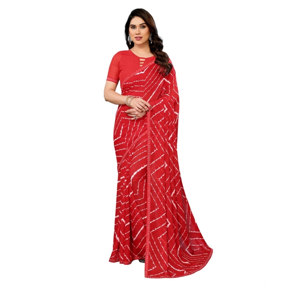 womens-georgette-printed-saree-with-unstitched-blouse-5-5mtr-red-pid62516