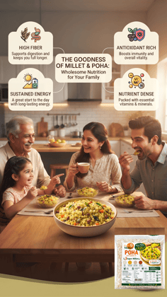 Aarvee Millet Rice Poha with Millets-400g