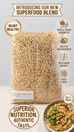 Aarvee Millet Daliya Broken wheat- with good ness of Millets 400g