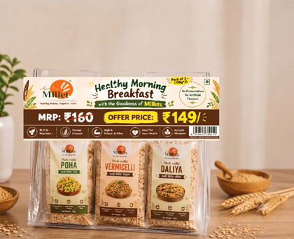 Aarvee Millet Healthy Morning Breakfast, ( 150g*3)