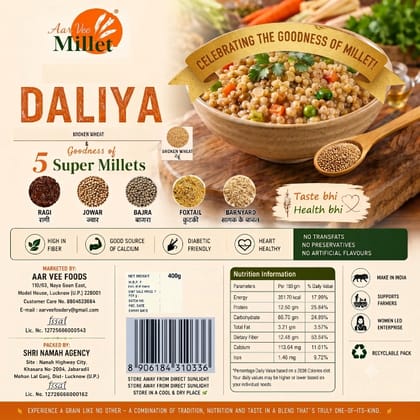 Aarvee Millet Healthy Morning Breakfast, ( 150g*3)