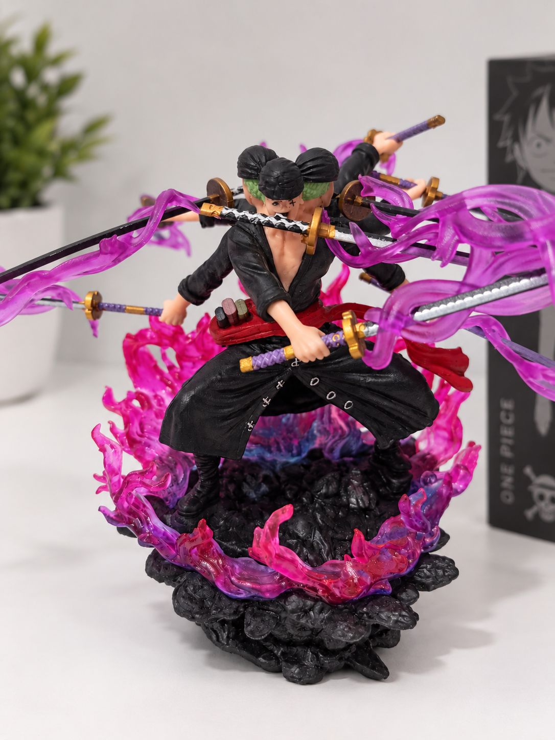 Zoro Three Sword Style Action Figure | Anime Collectible Statue| 15cm