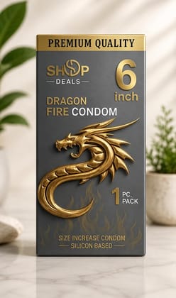 Premium Dra-gons Con-dom, 6 big man Inch, Silicone, Natural Color, Extra Pleasure, Textured, Unflavoured, for Men | pack of 1| CARTIVO |
