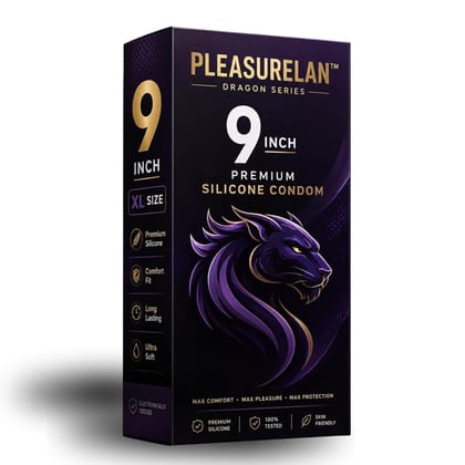 Dragons Cond-ome For Men 9-inch for regular use | Ultra Soft | Long Lasted | Extra Pleasure | Extra size | Extra Time