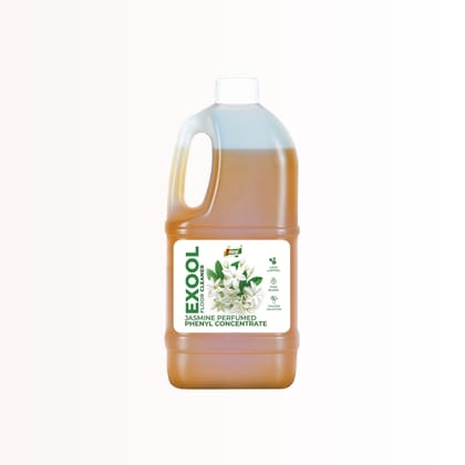 7Fresh Exool JASMINE Perfumed Phenyl Concentrate Liquid 1 Litre | Makes Up to 30 Litres Thick White Phenyl | Pine Oil Based Floor Cleaner | Long Lasting Fragrance | Fast Dilution | For Home, Office & Commercial Use