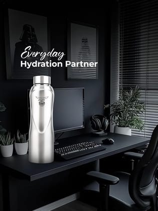 Eagle Glory Stainless Steel Single Wall Fridge Water Bottle for Office | School | Trekking | Hiking | Travel 1000ml