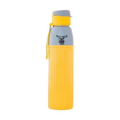 Eagle Brisk PU Insulated 4 Hours Warm and Cold School Kids Water Bottle (750ml, Yellow, Flask)