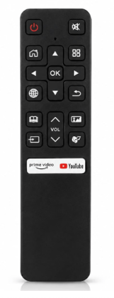 Smart TV Remote Control Compatible With Lloyd, BPL, and iBell,Dedicated Prime Video and YouTube shortcut buttons.(Non Voice Command) Remote Control