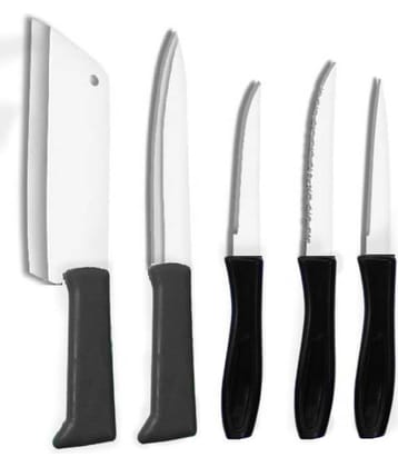 FSN - Silver Stainless Steel Utility Knife ( Pack of 5 )