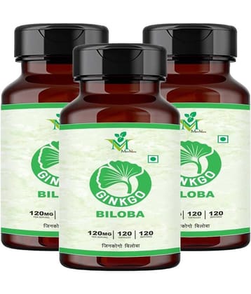 Ginkgo Biloba Veg. Capsules Pack of 3 - 120's Capsules