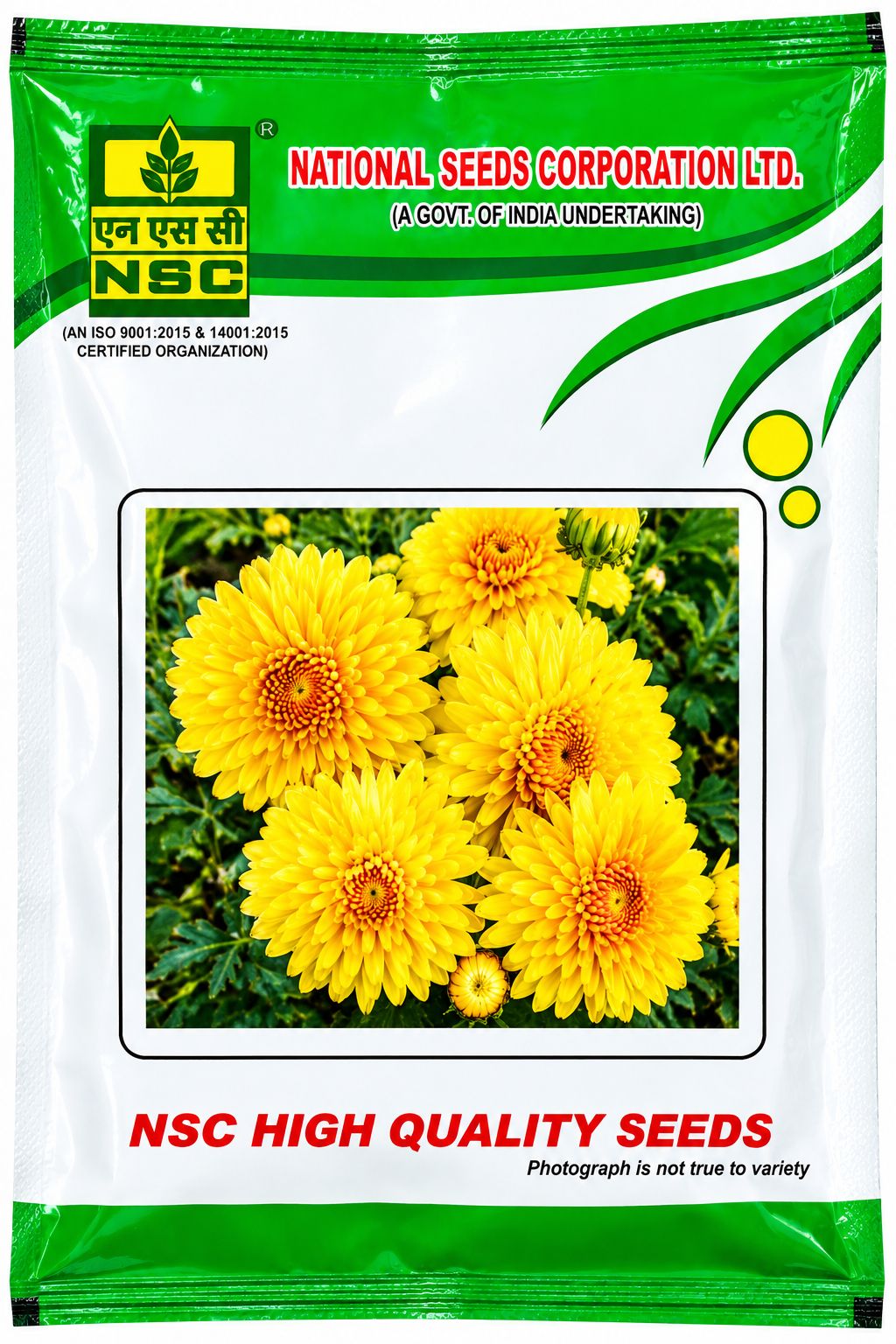 NSC Flower Calendula Officinalis Yellow Gitana, 10 Gram Truthfully Labeled Seed Pouch