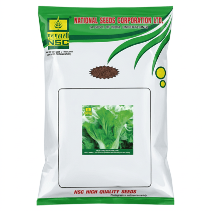 NSC Mustard (Vegetable) Hathikaan, 1 Kg Truthfully Labelled Seed Pouch