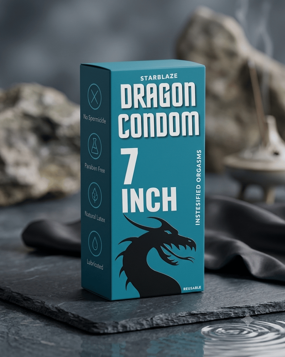 STARBLAZE Premium Orignal Big Size Extra Large Dragon 7 inch Condom for Men